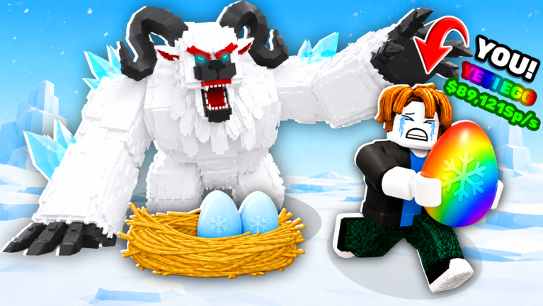 Official Steal An Egg promotional image labeled YETI EGG